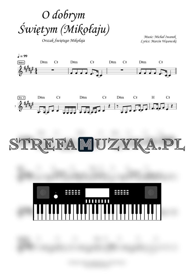 O dobrym Świętym (Mikołaju) - Orszak Św. Mikołaja - Keyboard