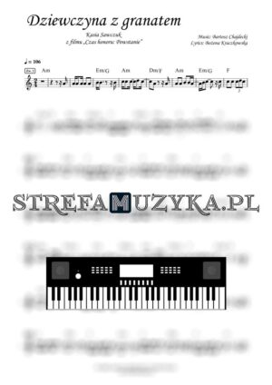 Dziewczyna z granatem - Kasia Sawczuk nuty pdf na pianino, fortepian, keyboard