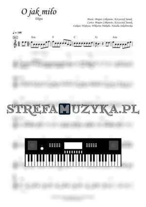 O jak miło - Ekipa nuty pdf na keyboard
