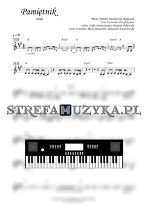Pamiętnik - Doda nuty pdf na keyboard