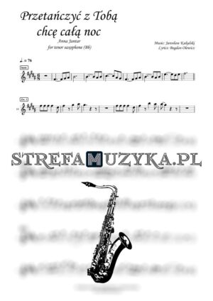 Przetańczyć z Tobą chcę całą noc - Anna Jantar - Saks tenorowy