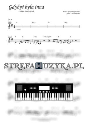 Gdybyś była inna - Felicjan Andrzejczak nuty pdf na keyboard