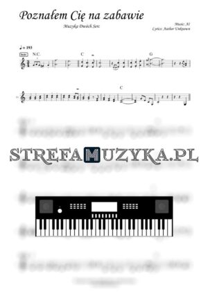 Poznałem Cię na zabawie - Muzyka Dwóch Serc - Keyboard