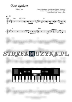 Bez końca - Oskar Cyms nuty pdf na keyboard