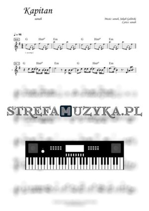 Kapitan - sanah - Keyboard - StrefaMuzyka.pl