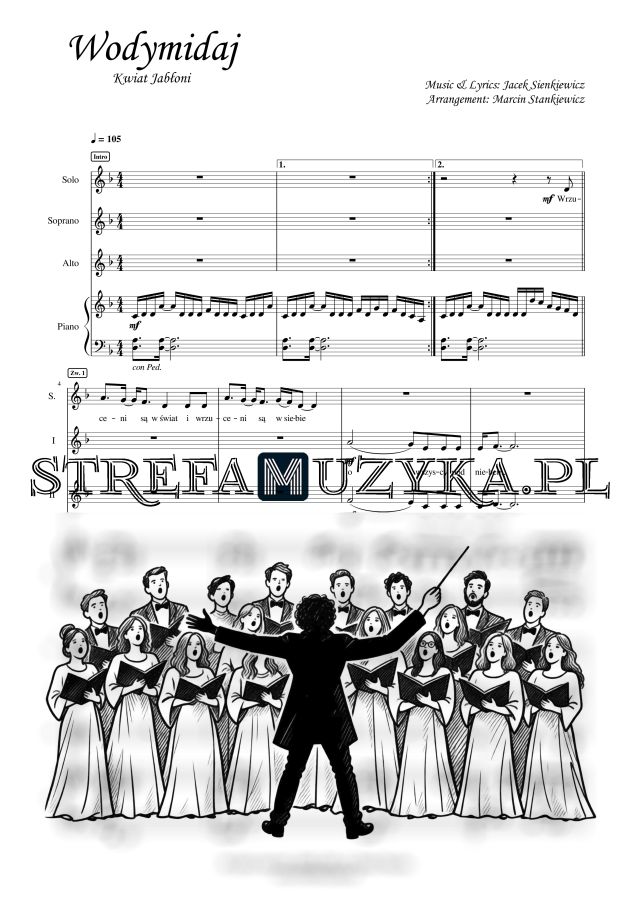 Wodymidaj - Kwiat Jabłoni nuty pdf na chór