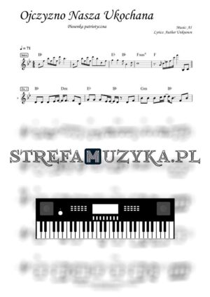 Ojczyzno Nasza Ukochana - Keyboard - StrefaMuzyka.pl