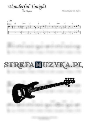 Wonderful Tonight - Eric Clapton - Gitara Basowa - StrefaMuzyka.pl
